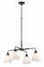 Craftmade - 62324-FB - Four Light Chandelier - Pleated II - Flat Black