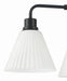 Craftmade - 62324-FB - Four Light Chandelier - Pleated II - Flat Black