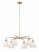Craftmade - 62326-CPZ - Six Light Chandelier - Pleated II - Premium Bronze