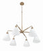 Craftmade - 62326-CPZ - Six Light Chandelier - Pleated II - Premium Bronze