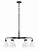 Craftmade - 62326-FB - Six Light Chandelier - Pleated II - Flat Black