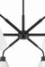 Craftmade - 62326-FB - Six Light Chandelier - Pleated II - Flat Black