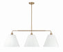 Craftmade - 62373-CPZ - Three Light Island Pendant - Pleated II - Premium Bronze
