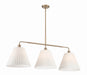 Craftmade - 62373-CPZ - Three Light Island Pendant - Pleated II - Premium Bronze