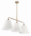 Craftmade - 62373-CPZ - Three Light Island Pendant - Pleated II - Premium Bronze