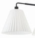 Craftmade - 62373-FB - Three Light Island Pendant - Pleated II - Flat Black