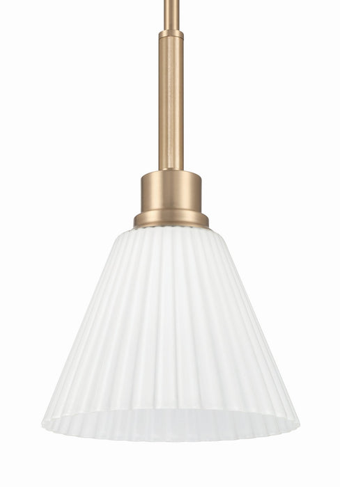 Craftmade - 62391-CPZ - One Light Pendant - Pleated II - Premium Bronze