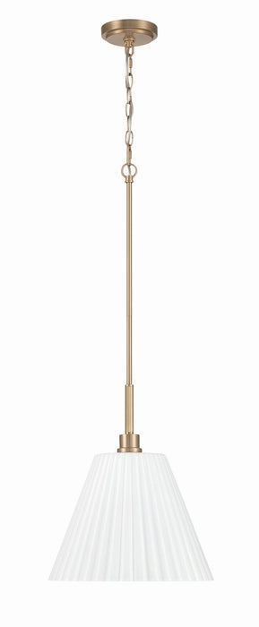 Craftmade - 62392-CPZ - One Light Pendant - Pleated II - Premium Bronze
