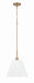Craftmade - 62392-CPZ - One Light Pendant - Pleated II - Premium Bronze