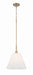 Craftmade - 62392-CPZ - One Light Pendant - Pleated II - Premium Bronze