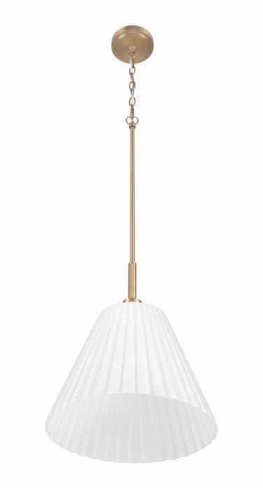 Craftmade - 62392-CPZ - One Light Pendant - Pleated II - Premium Bronze