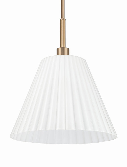 Craftmade - 62392-CPZ - One Light Pendant - Pleated II - Premium Bronze