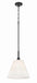 Craftmade - 62392-FB - One Light Pendant - Pleated II - Flat Black