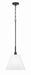 Craftmade - 62392-FB - One Light Pendant - Pleated II - Flat Black