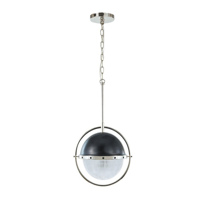 Varaluz - P67822PNZD - One Light Pendant - Coventry - Polished Nickel / Aged Iron