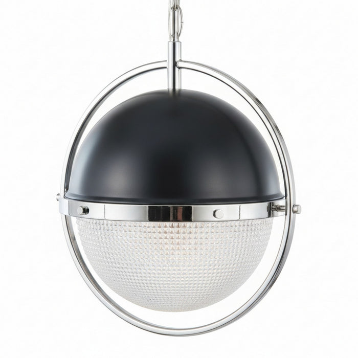 Varaluz - P67822PNZD - One Light Pendant - Coventry - Polished Nickel / Aged Iron