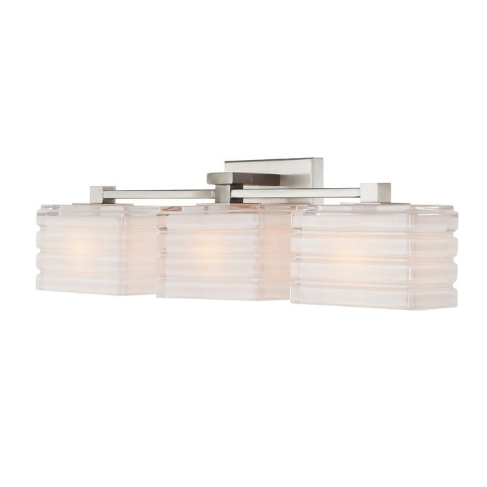 Varaluz - V67511BN - Three Light Bath Vanity - Sardinia - Brushed Nickel