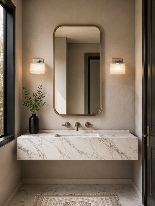Varaluz - V67513BN - One Light Bath Vanity - Sardinia - Brushed Nickel