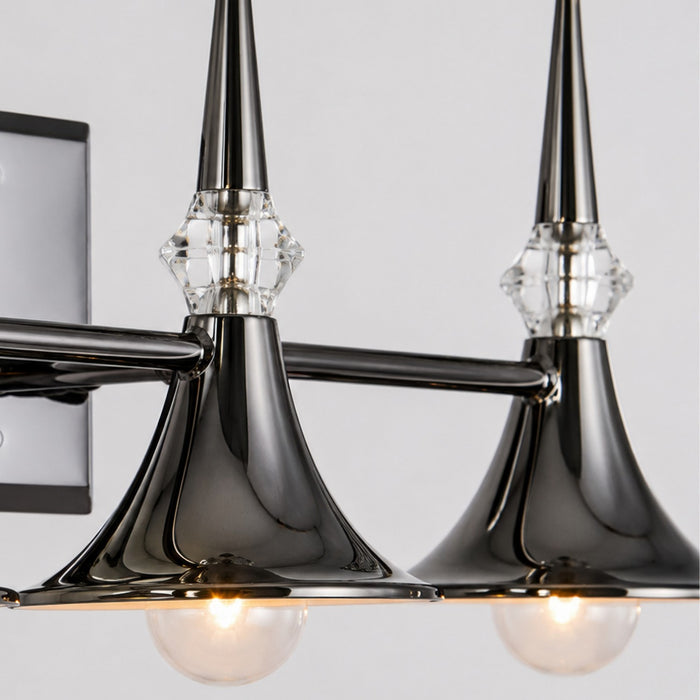 Varaluz - V67921BC - Three Light Bath Vanity - Tromba - Black Chrome