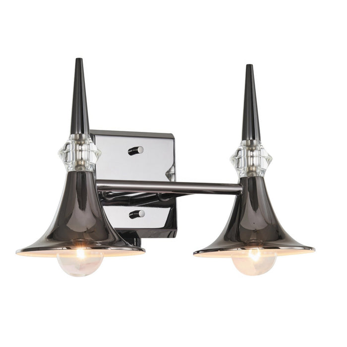Varaluz - V67922BC - Two Light Bath Vanity - Tromba - Black Chrome