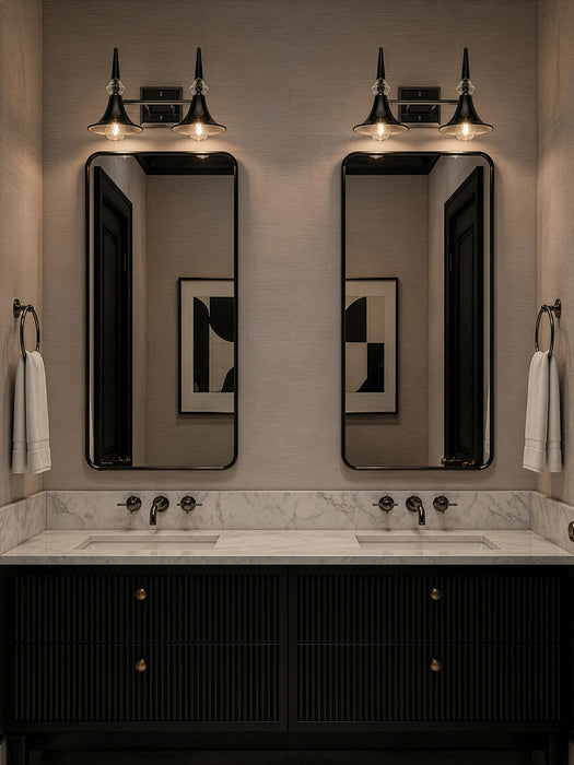 Varaluz - V67922BC - Two Light Bath Vanity - Tromba - Black Chrome