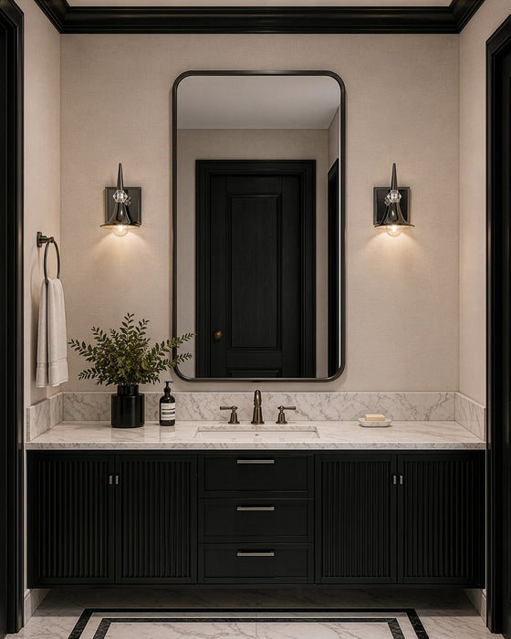 Varaluz - V67923BC - One Light Wall Sconce - Tromba - Black Chrome
