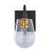 Varaluz - V68043BKAGB - One Light Wall Sconce - Bromyard - Matte Black / Vintage Brass