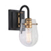 Varaluz - V68043BKAGB - One Light Wall Sconce - Bromyard - Matte Black / Vintage Brass