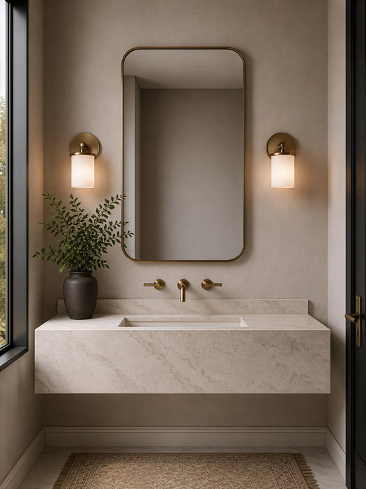 Varaluz - V68083BB - One Light Bath Vanity - Merano - Brushed Brass