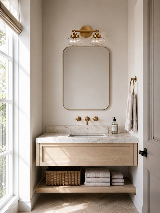 Varaluz - V68112AGB - Two Light Bath Vanity - Harrow - Aged Brass