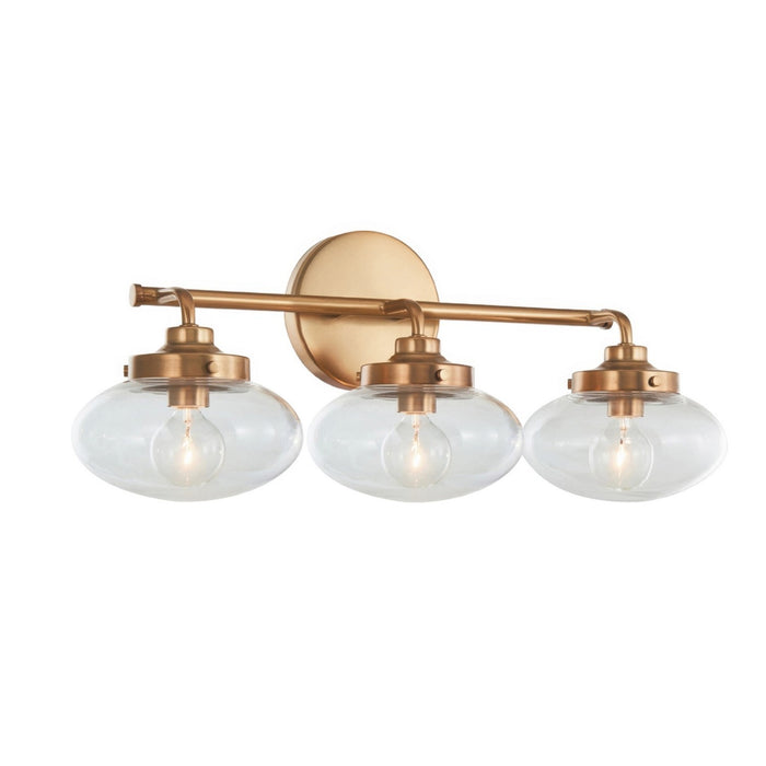 Varaluz - V68113AGB - Three Light Bath Vanity - Harrow - Aged Brass