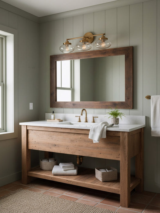 Varaluz - V68113AGB - Three Light Bath Vanity - Harrow - Aged Brass