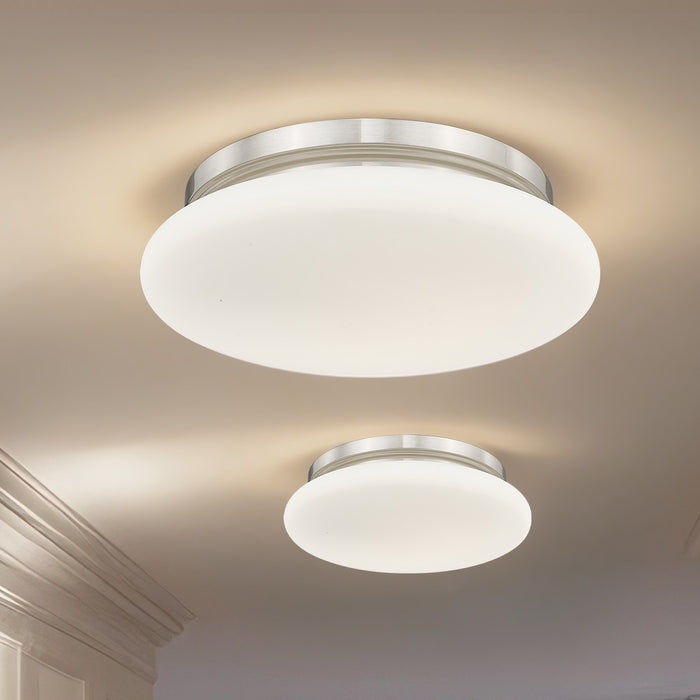 Z-Lite - 1025F12-BN-LED - One Light Flush Mount - Soleil - Brushed Nickel