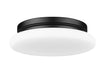 Z-Lite - 1025F12-MB-LED - One Light Flush Mount - Soleil - Matte Black