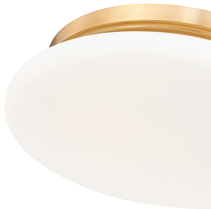 Z-Lite - 1025F12-MGLD-LED - One Light Flush Mount - Soleil - Modern Gold