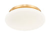 Z-Lite - 1025F12-MGLD-LED - One Light Flush Mount - Soleil - Modern Gold