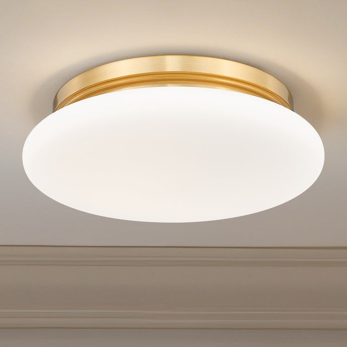 Z-Lite - 1025F12-MGLD-LED - One Light Flush Mount - Soleil - Modern Gold