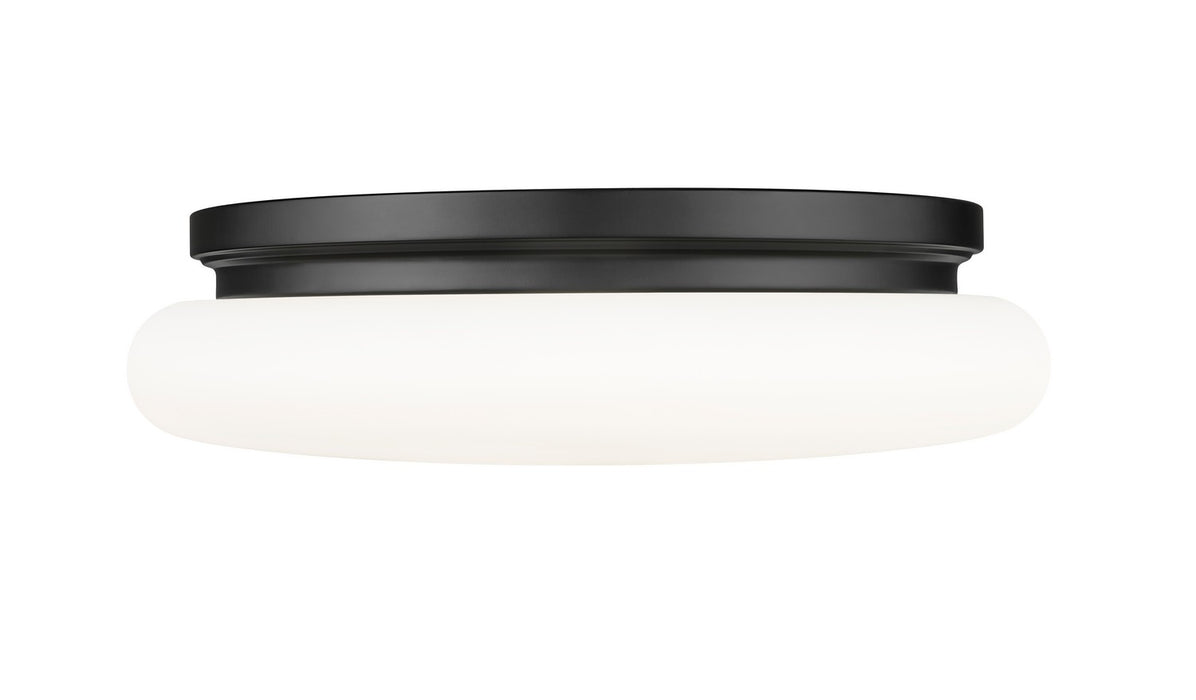 Z-Lite - 1025F16-MB-LED - One Light Flush Mount - Soleil - Matte Black