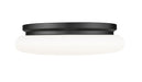 Z-Lite - 1025F16-MB-LED - One Light Flush Mount - Soleil - Matte Black