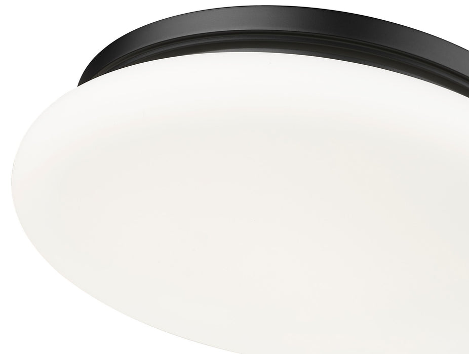 Z-Lite - 1025F16-MB-LED - One Light Flush Mount - Soleil - Matte Black