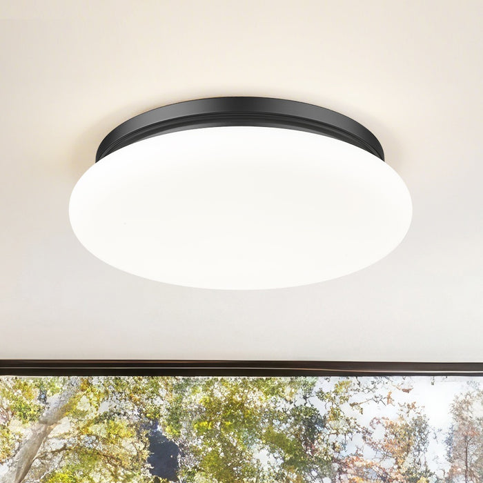 Z-Lite - 1025F16-MB-LED - One Light Flush Mount - Soleil - Matte Black