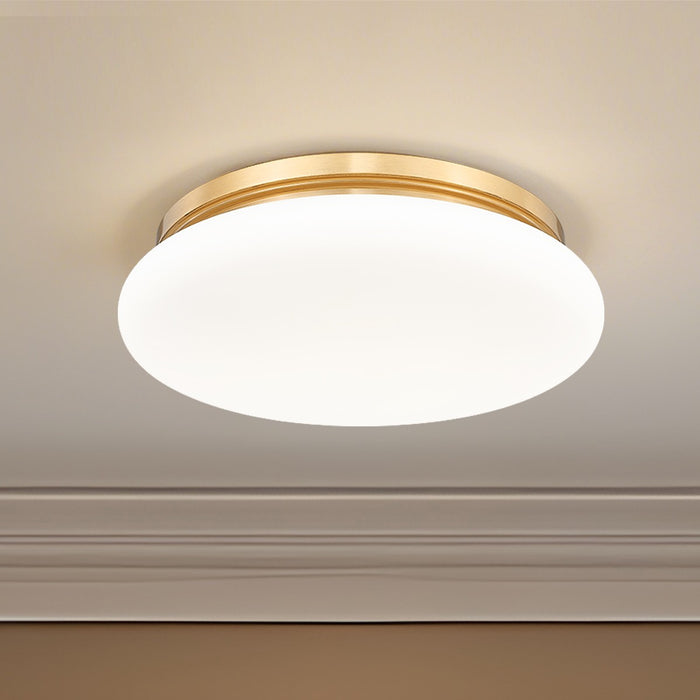 Z-Lite - 1025F16-MGLD-LED - One Light Flush Mount - Soleil - Modern Gold