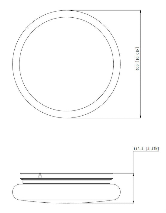 Z-Lite - 1025F16-MGLD-LED - One Light Flush Mount - Soleil - Modern Gold