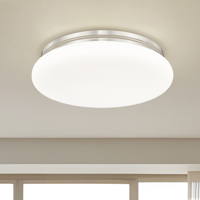 Z-Lite - 1025F20-BN-LED - One Light Flush Mount - Soleil - Brushed Nickel