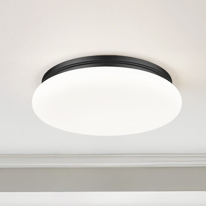 Z-Lite - 1025F20-MB-LED - One Light Flush Mount - Soleil - Matte Black