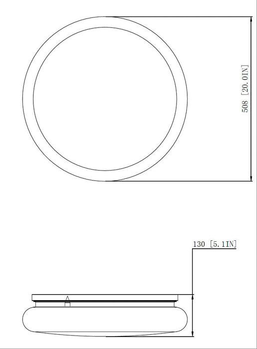 Z-Lite - 1025F20-MGLD-LED - One Light Flush Mount - Soleil - Modern Gold