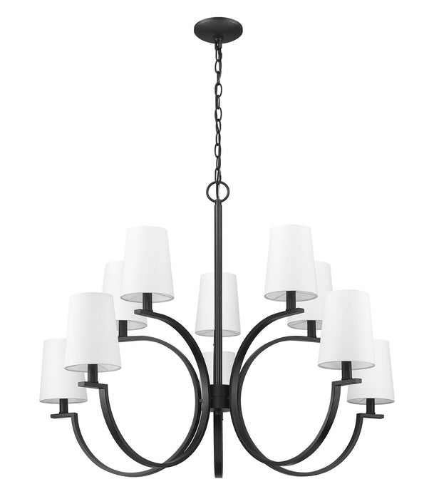 Z-Lite - 2016-10MB - Ten Light Chandelier - Cordelia - Matte Black