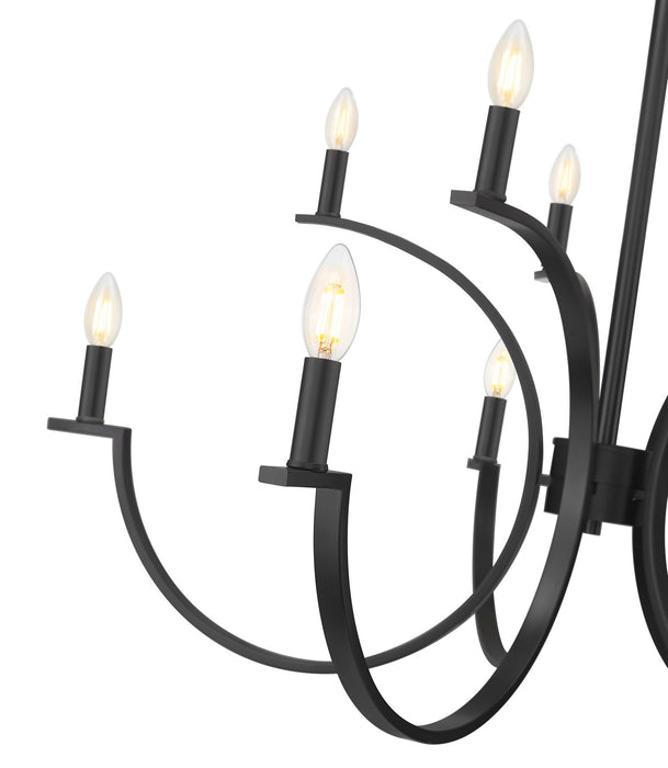 Z-Lite - 2016-10MB - Ten Light Chandelier - Cordelia - Matte Black