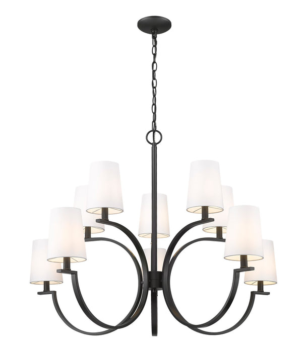 Z-Lite - 2016-10MB - Ten Light Chandelier - Cordelia - Matte Black