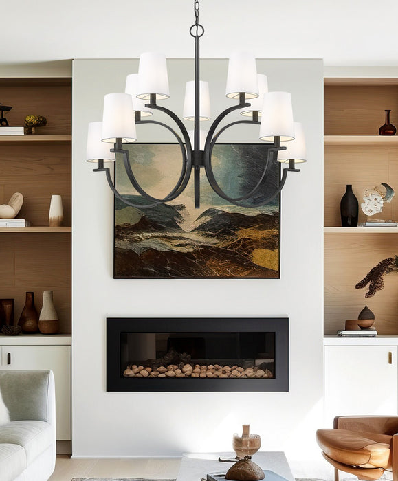 Z-Lite - 2016-10MB - Ten Light Chandelier - Cordelia - Matte Black